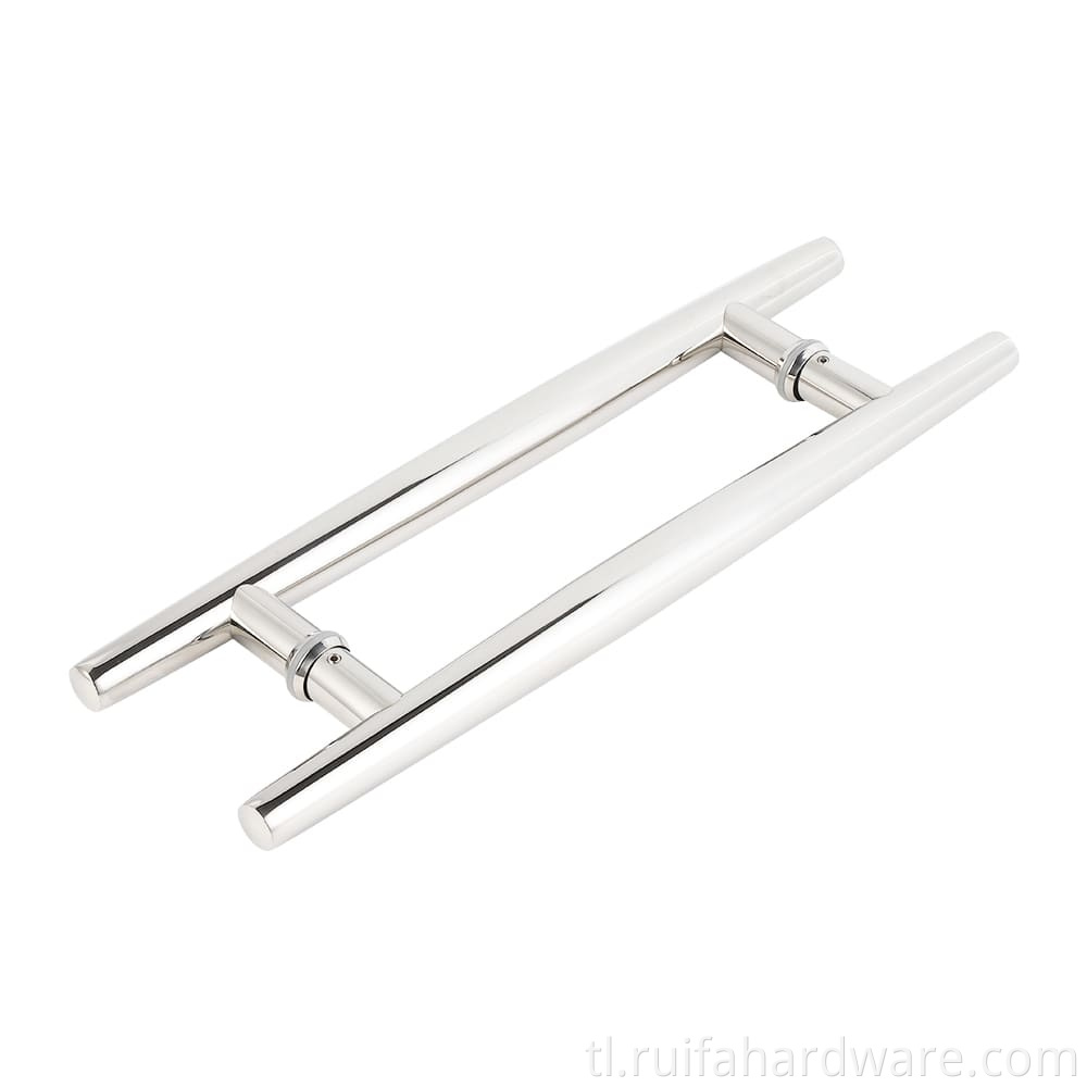 Round Tube Glass Door Handles (4)